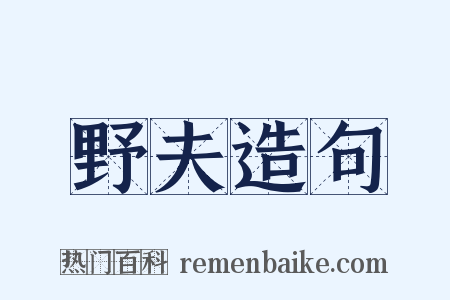 野夫造句是什么意思的图片